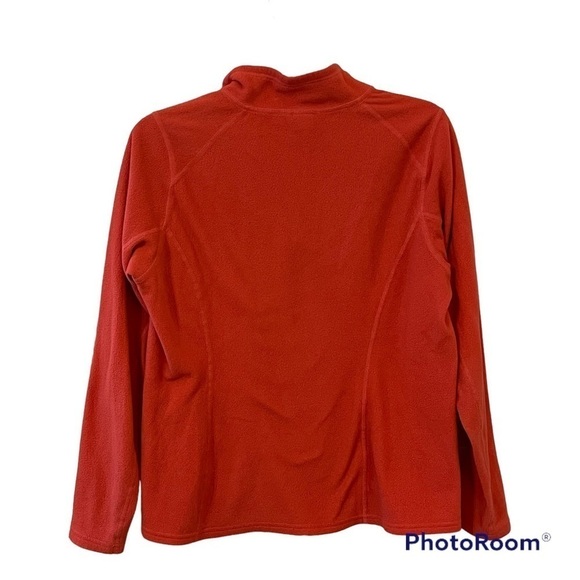 The North Face Orange Fleece Long Sleeve Quarter Zip Size Small - Picture 3 of 12